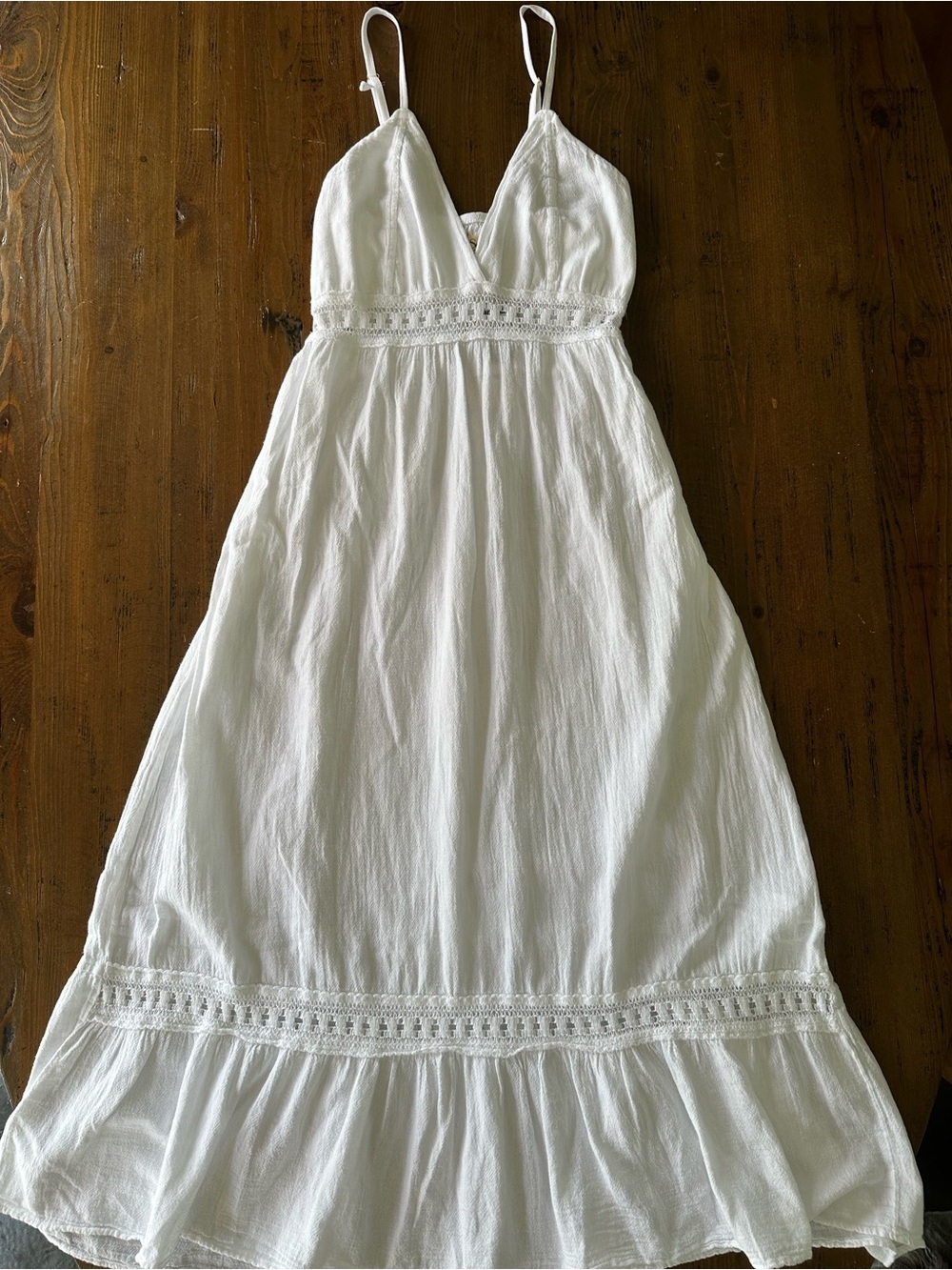 SEASPICE NWT Summer White Midi Dress, Large